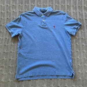 Classic Polo Ralph Lauren heather blue polo, Size M